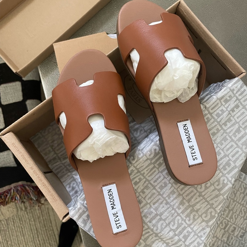 Steve Madden Dariella 7 cognac brown